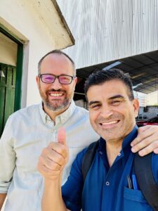 Sergio Montenegro con el Dr. Alfici